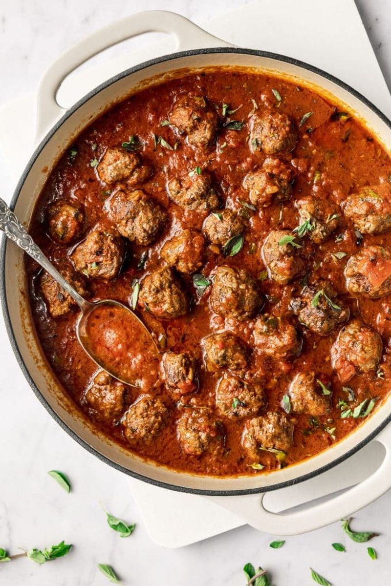 Meatballs in Marinara Sauce