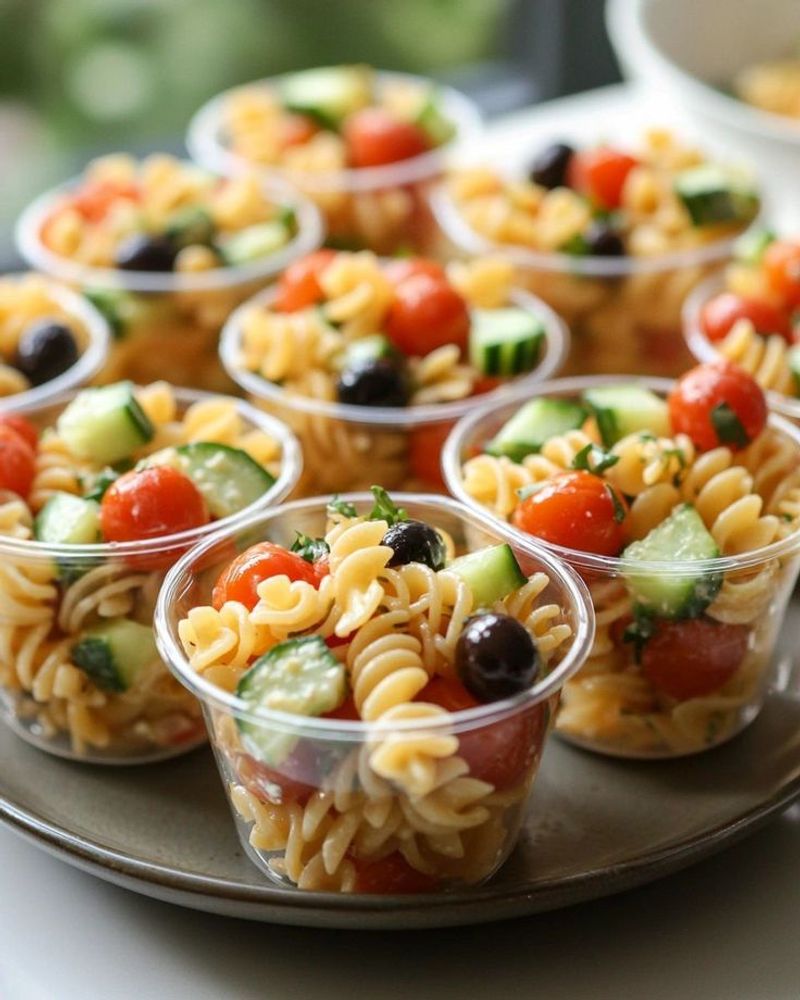 Mini Pasta Salad Cups