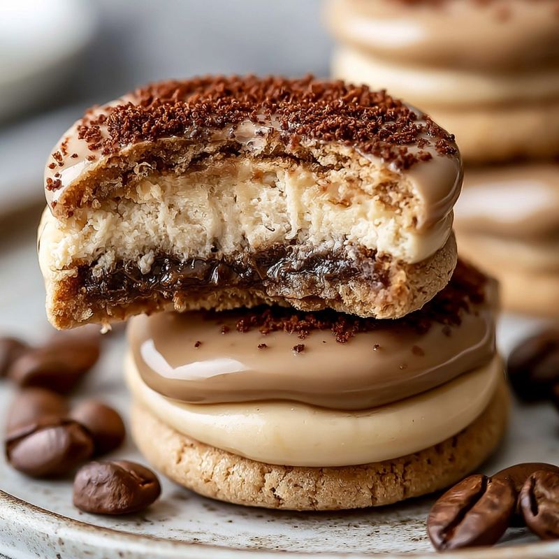 Espresso Cream Stuffed Mocha Cookies