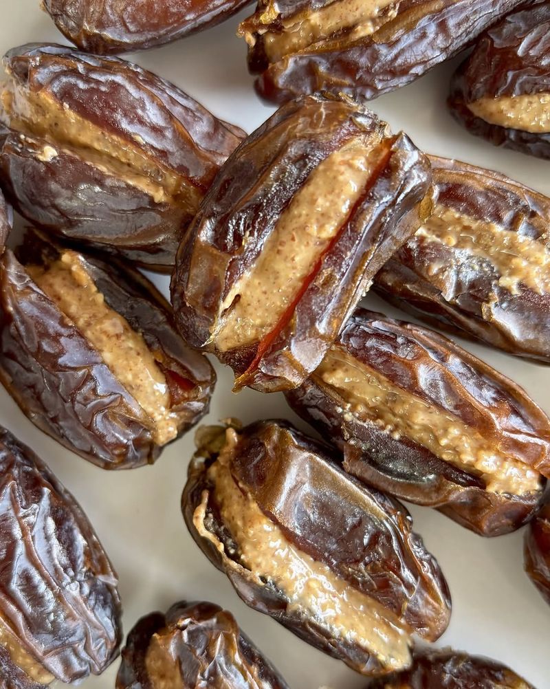 Nut Butter Stuffed Dates