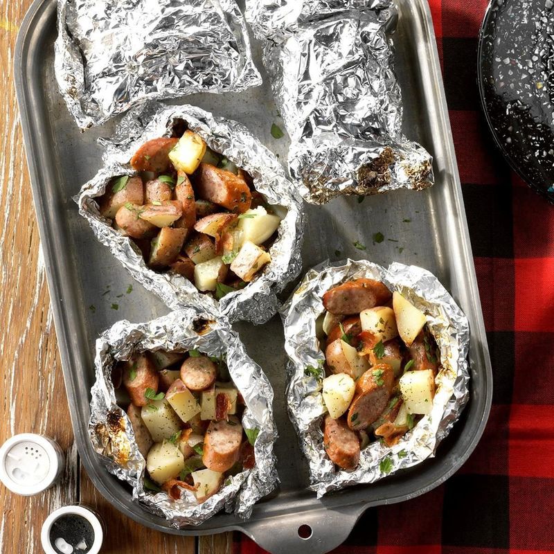 Hearty Sausage and Potato Packets