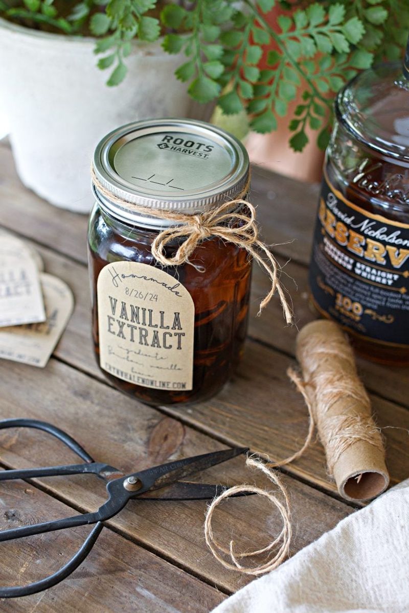 Vanilla Extract Warming in the Oven