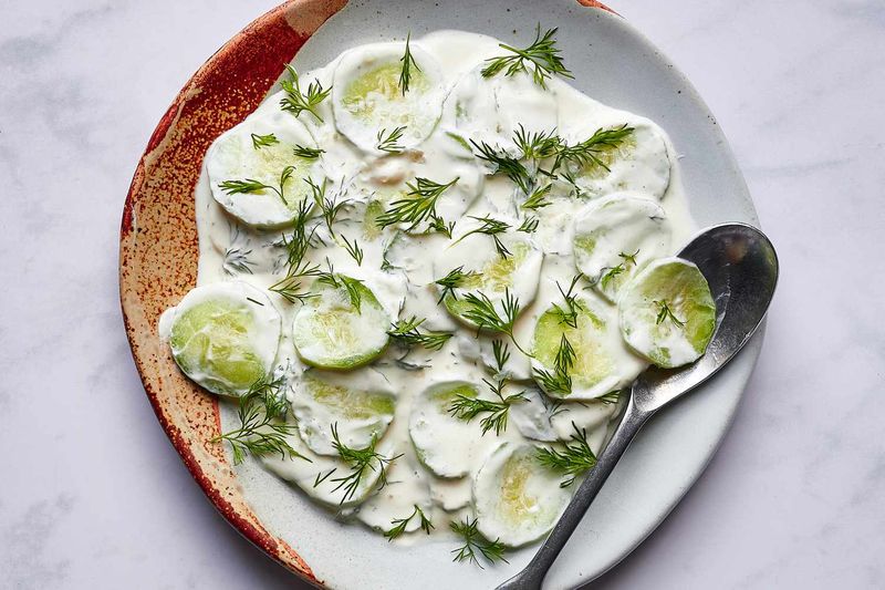 Polish Mizeria (Cucumber Salad)
