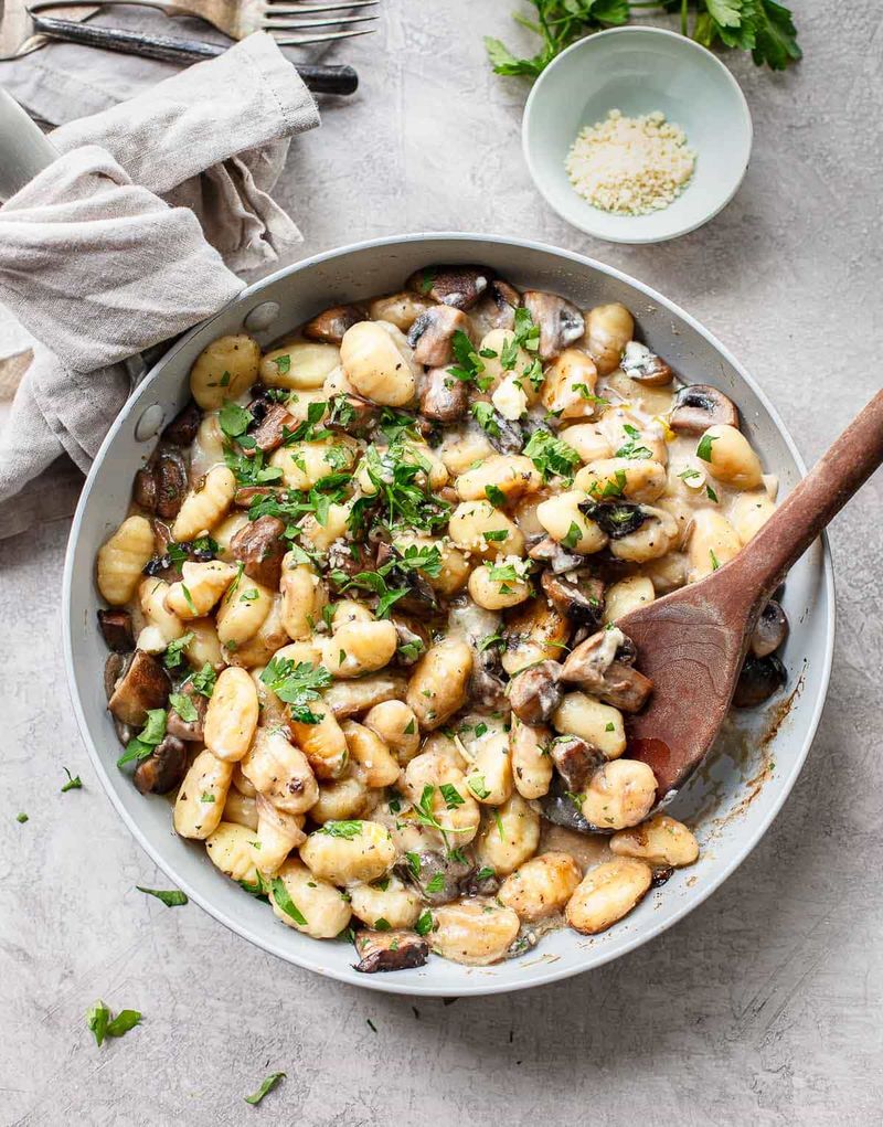 Mushroom and Gorgonzola Gnocchi