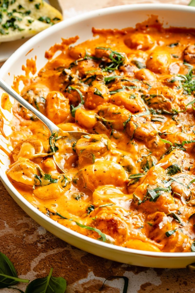 Gnocchi in Tomato Cream Sauce
