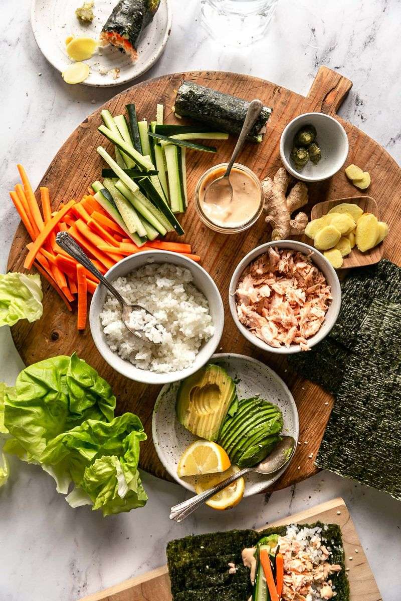 Homemade Sushi Rolls
