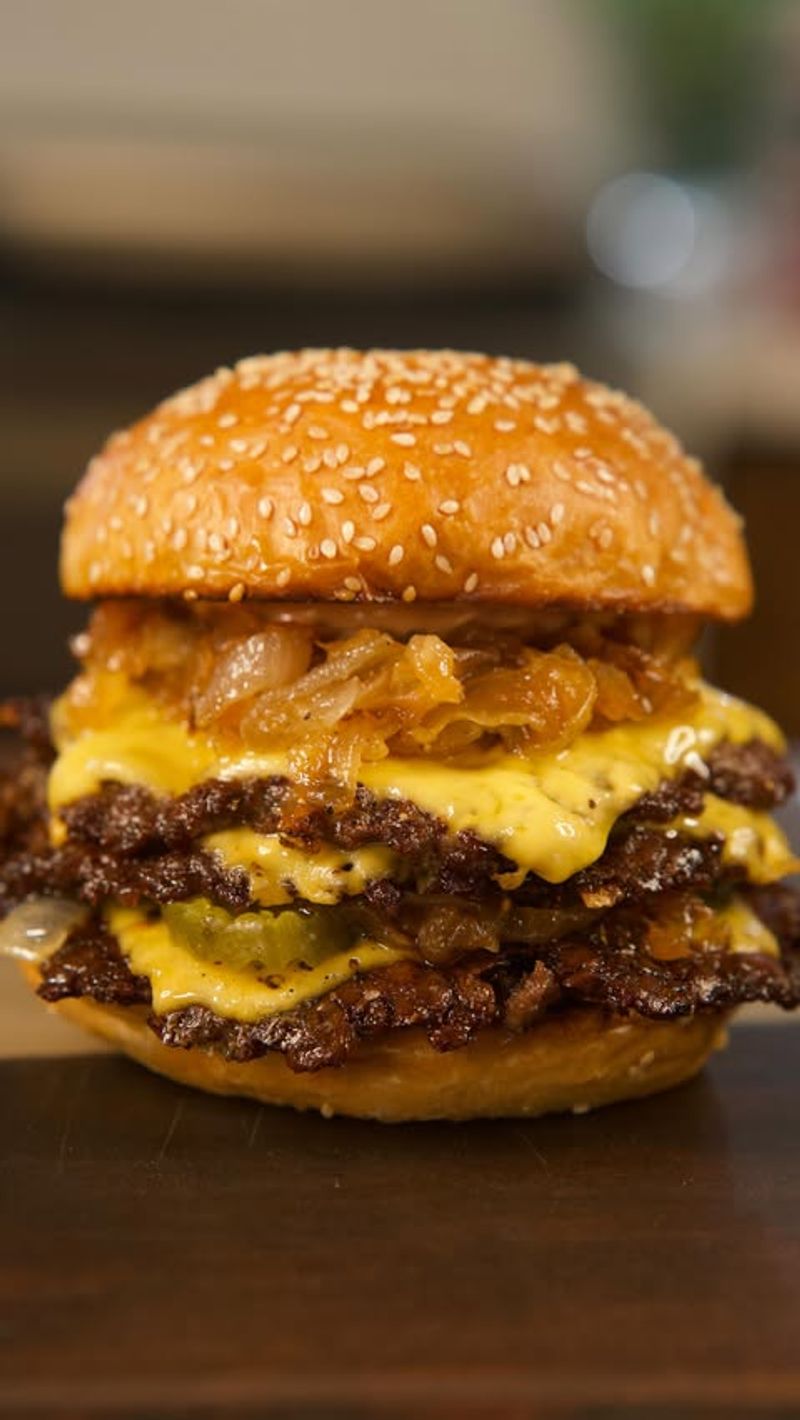 Smash Burgers With Towering Toppings