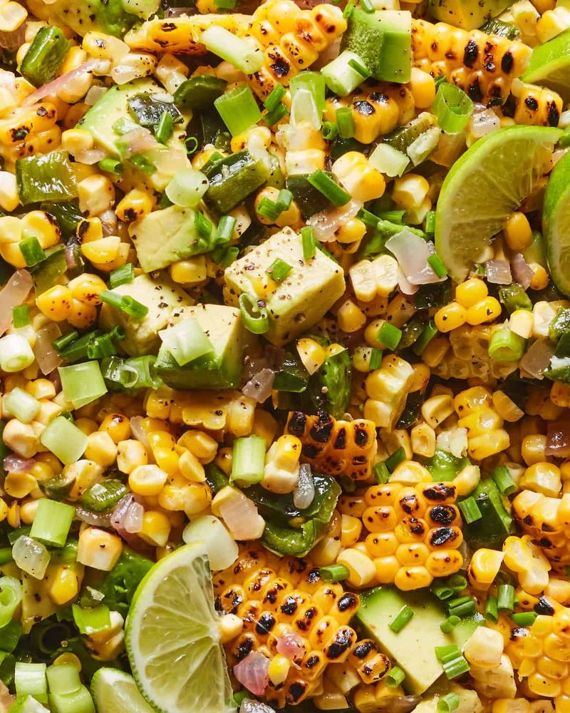 Charred Corn and Avocado Salad