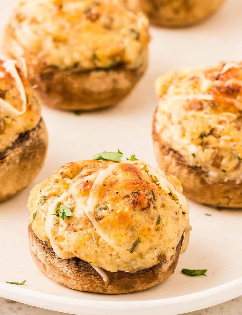 Stuffed Mushrooms with Cream Cheese and Herbs