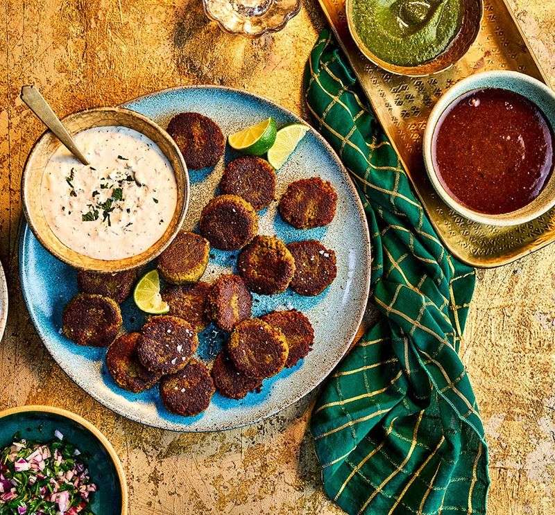 Indian Shami Kebab (Pan-Fried Lentil Meatballs)