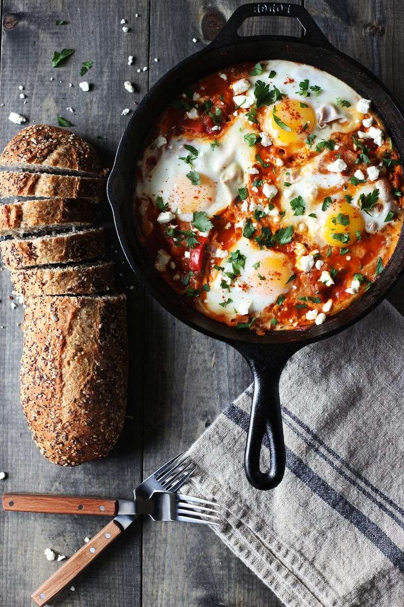 Shakshuka with Fresh Parsley Topping