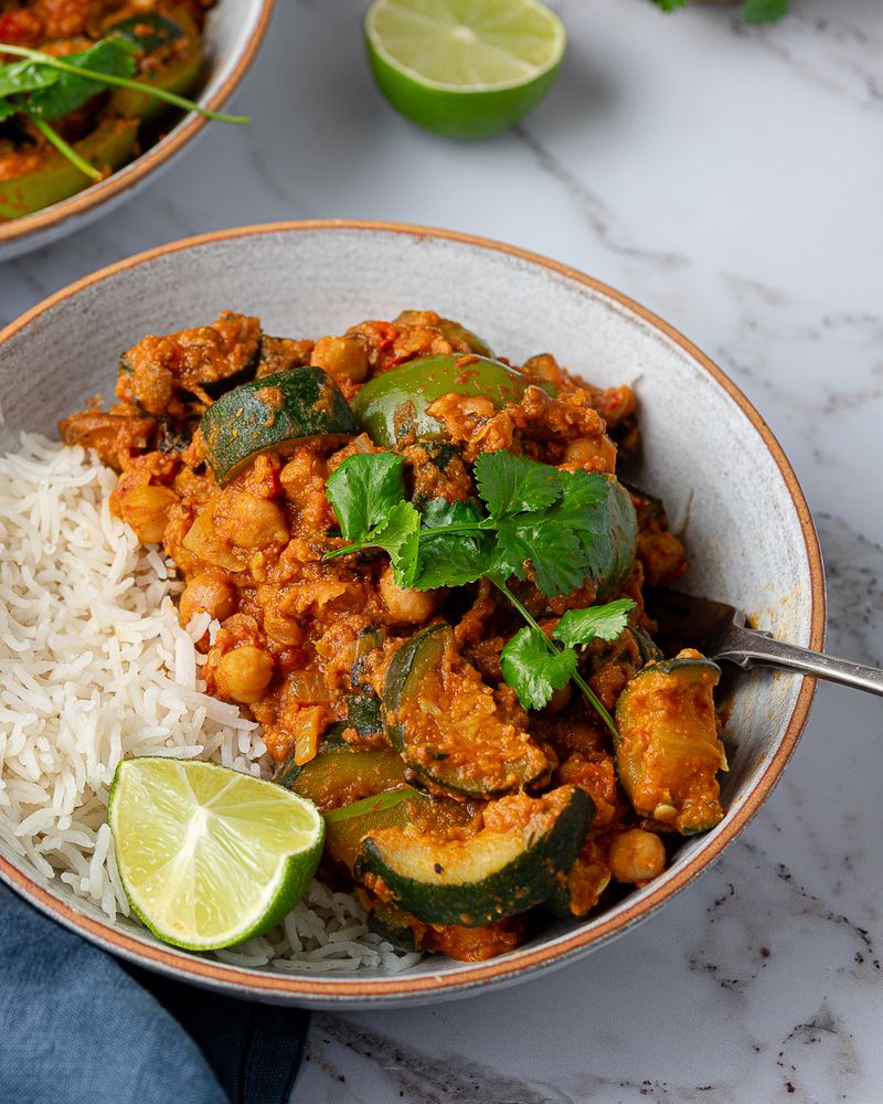 Courgette And Chickpea Curry