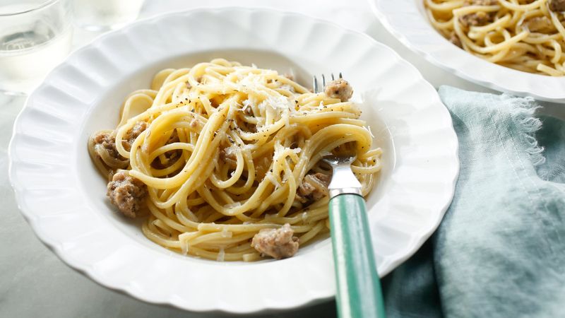 Sausage Carbonara
