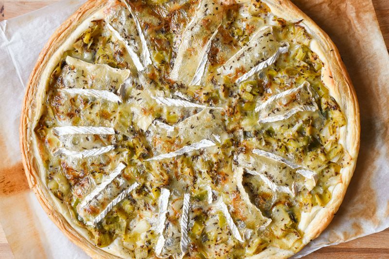 Leek and Brie Quiche