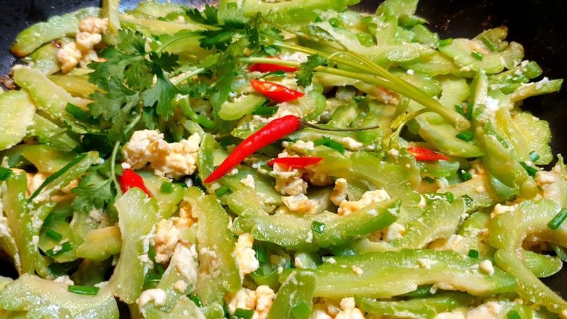 Kho Qua Xao Trung - Bitter Melon Stir-Fry with Egg