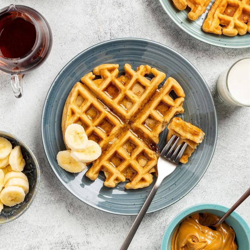 Frozen Waffle with Nut Butter