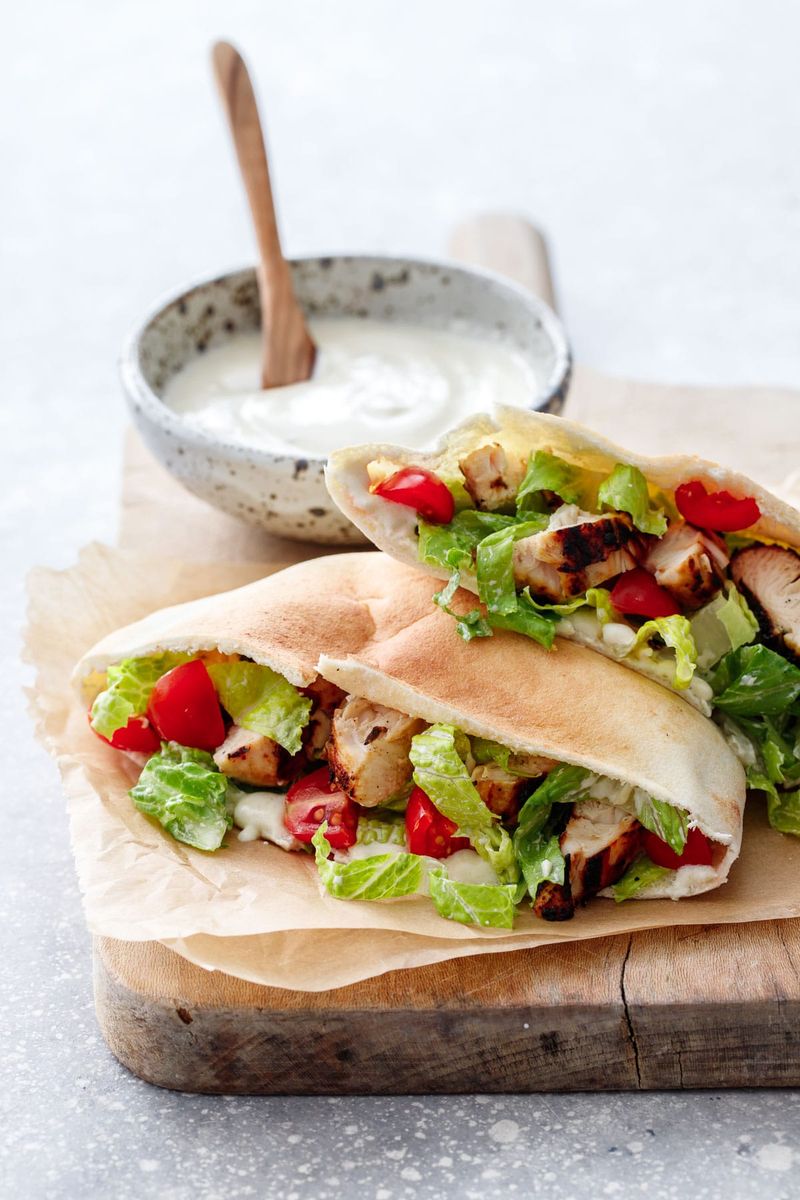 Chicken Caesar Pita Pocket
