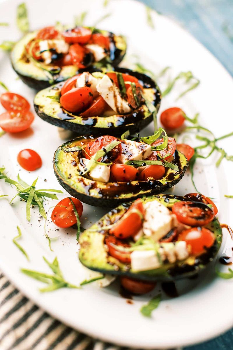 Caprese Stuffed Avocados