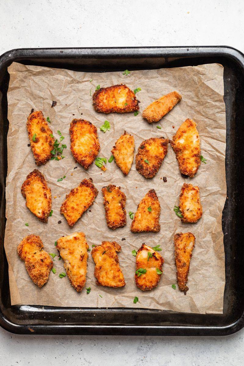 Parmesan Herb Crusted Nuggets with Earl Grey Tea