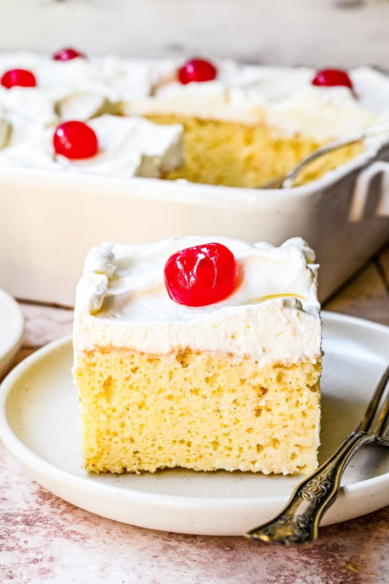 Tres Leches Cake Slices