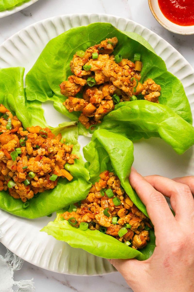 Rotisserie Chicken Lettuce Cups