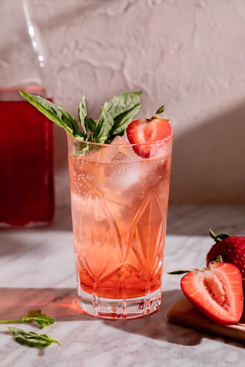Strawberry Basil Iced Tea