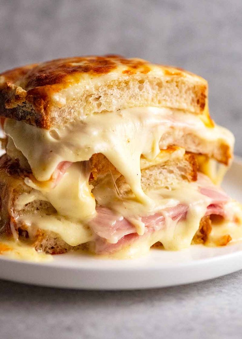 French Croque Monsieur (Ham and Cheese Toast)