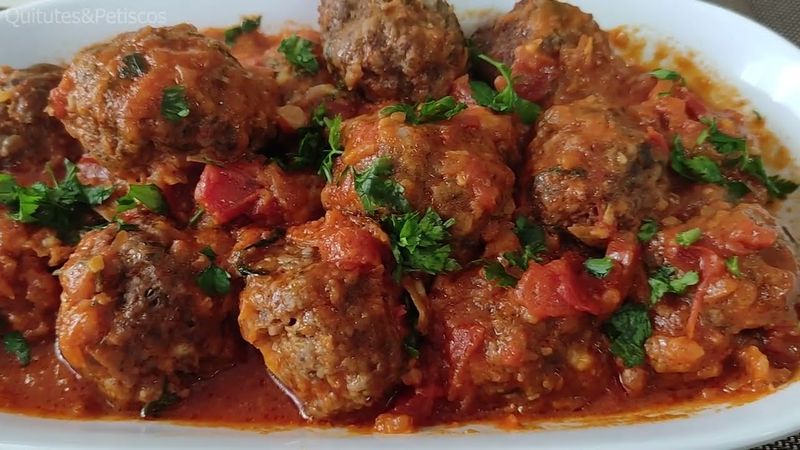 Brazilian Almondega (Cheesy Stuffed Meatballs)