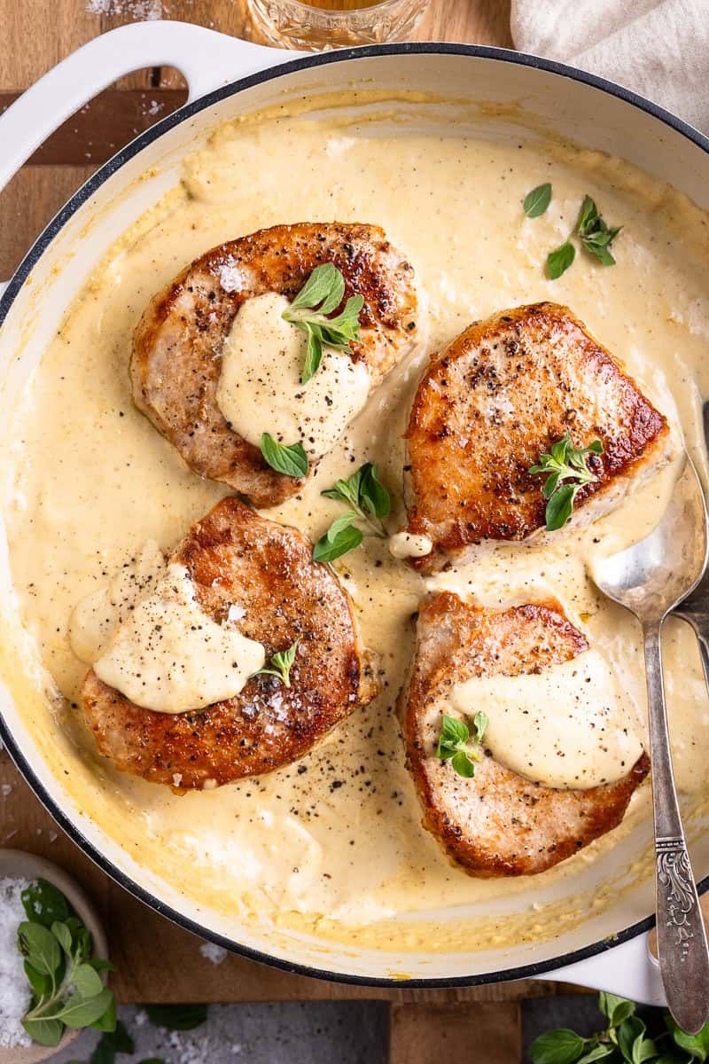 Pork Chops with Dijon Cream Sauce