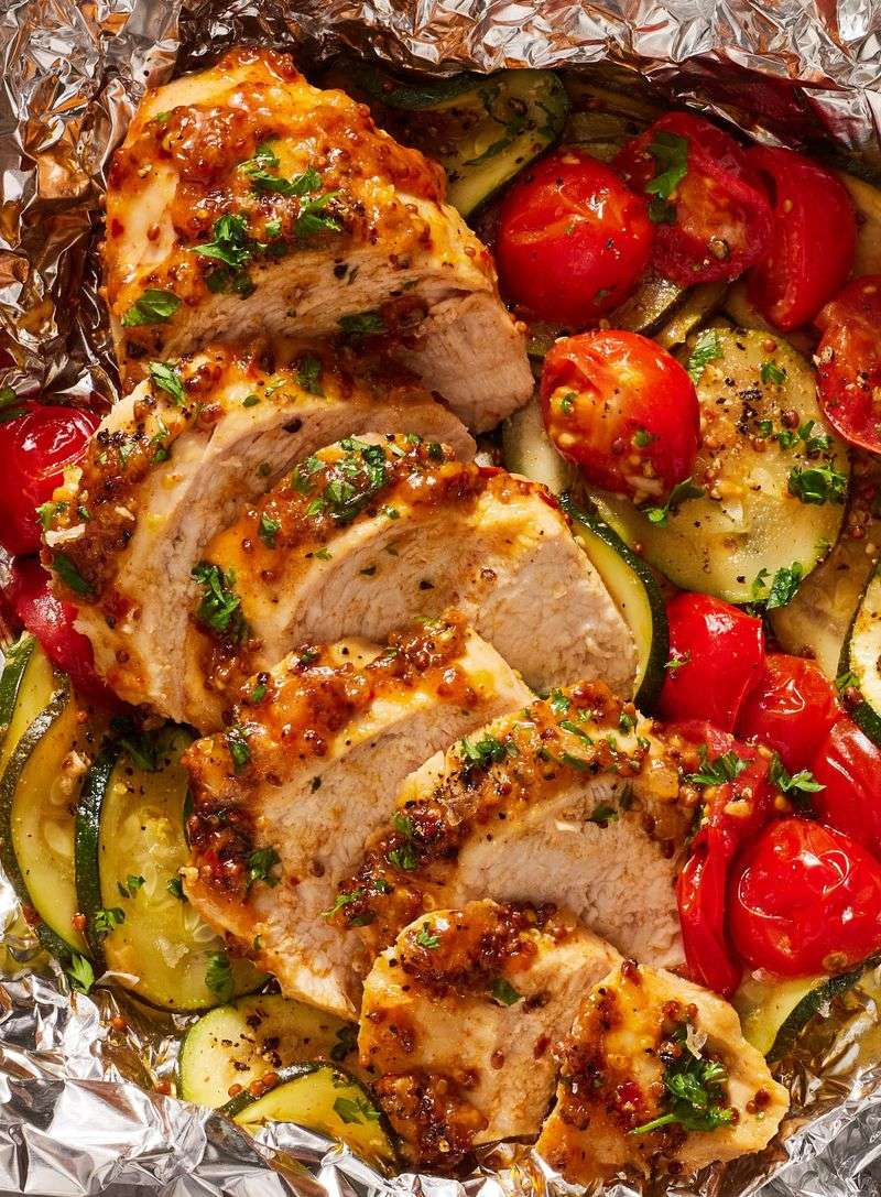 Honey Mustard Pork Tenderloin Packets