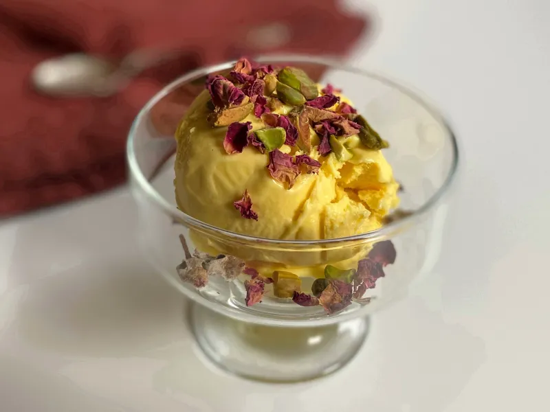 Persian Saffron Ice Cream (Bastani)