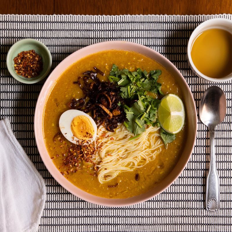 Burmese Mohinga (Fish Noodle Soup)