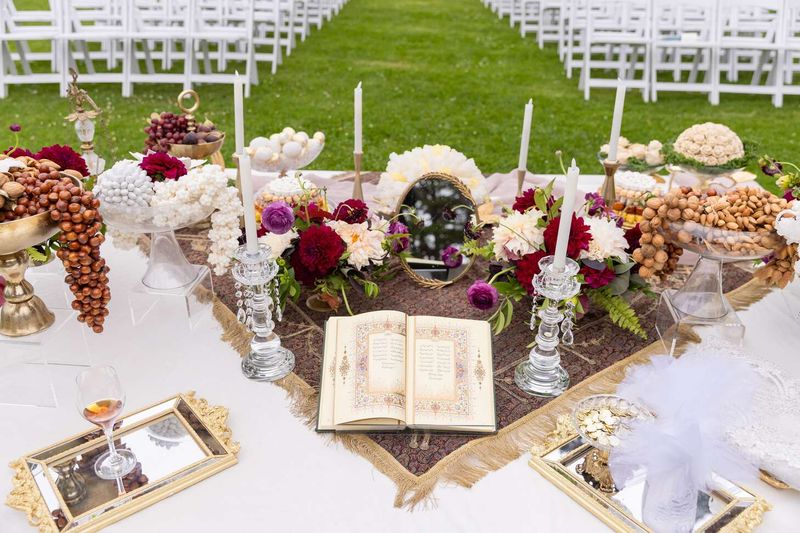 Persian Sofrehye Aghd (Wedding Spread)