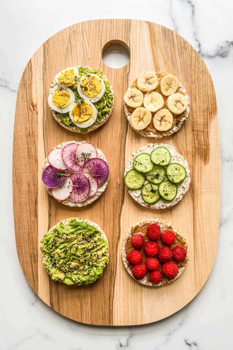 Rice Cakes with Toppings