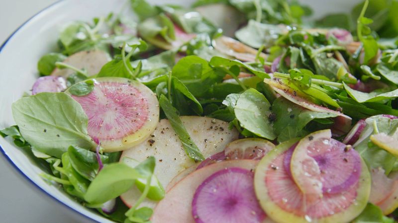 Watercress, Radishes, and Shaved Zucchini