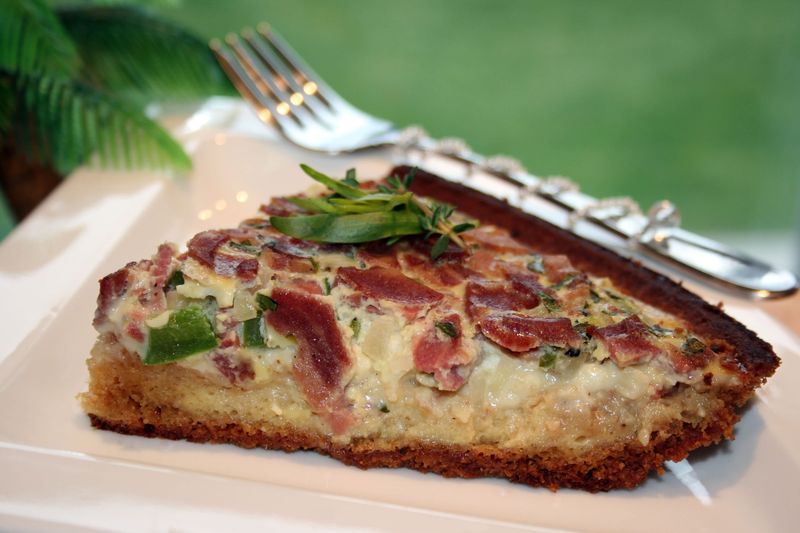 Chicken and Tarragon Quiche
