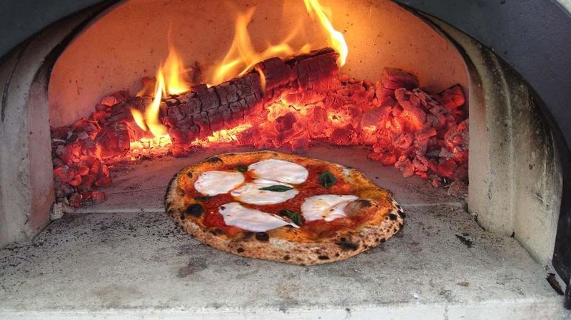 Pizza in a Wood-Fired Oven