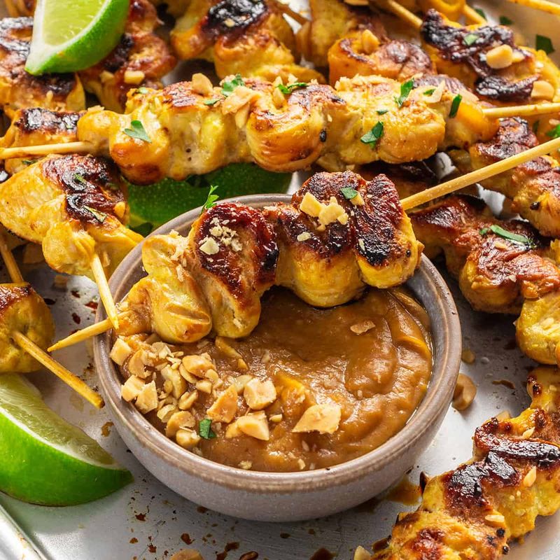 Satay with Peanut Sauce