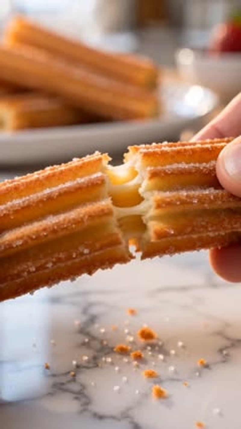 Filled Churros With Dulce de Leche