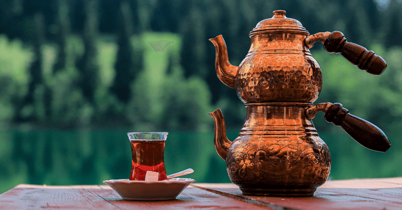 Turkey's Tea-Making Ceremony with a Double Kettle