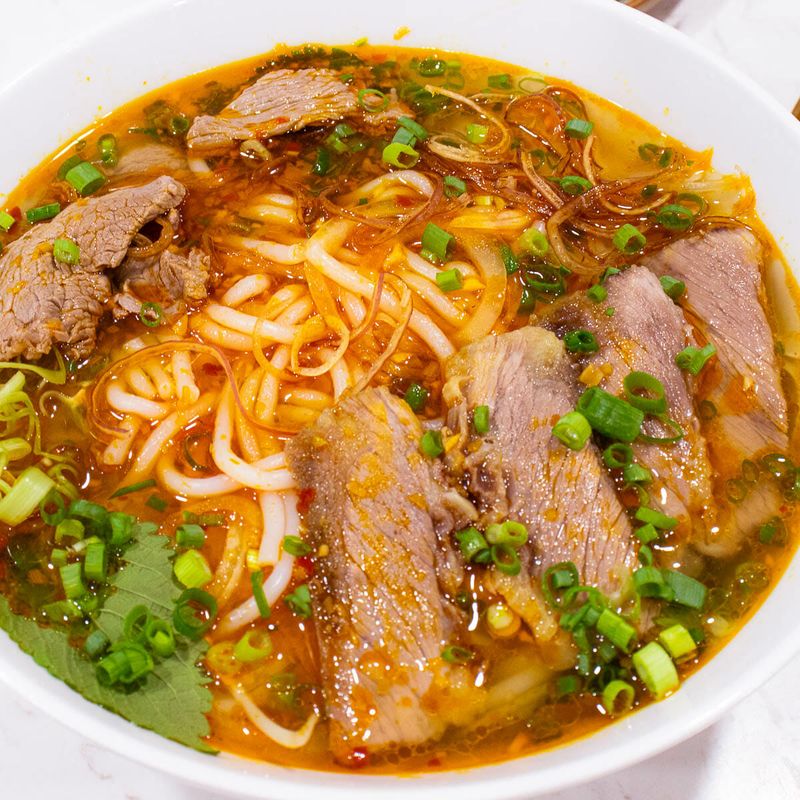 Vietnamese Bun Bo Hue (Spicy Beef Noodle Soup)