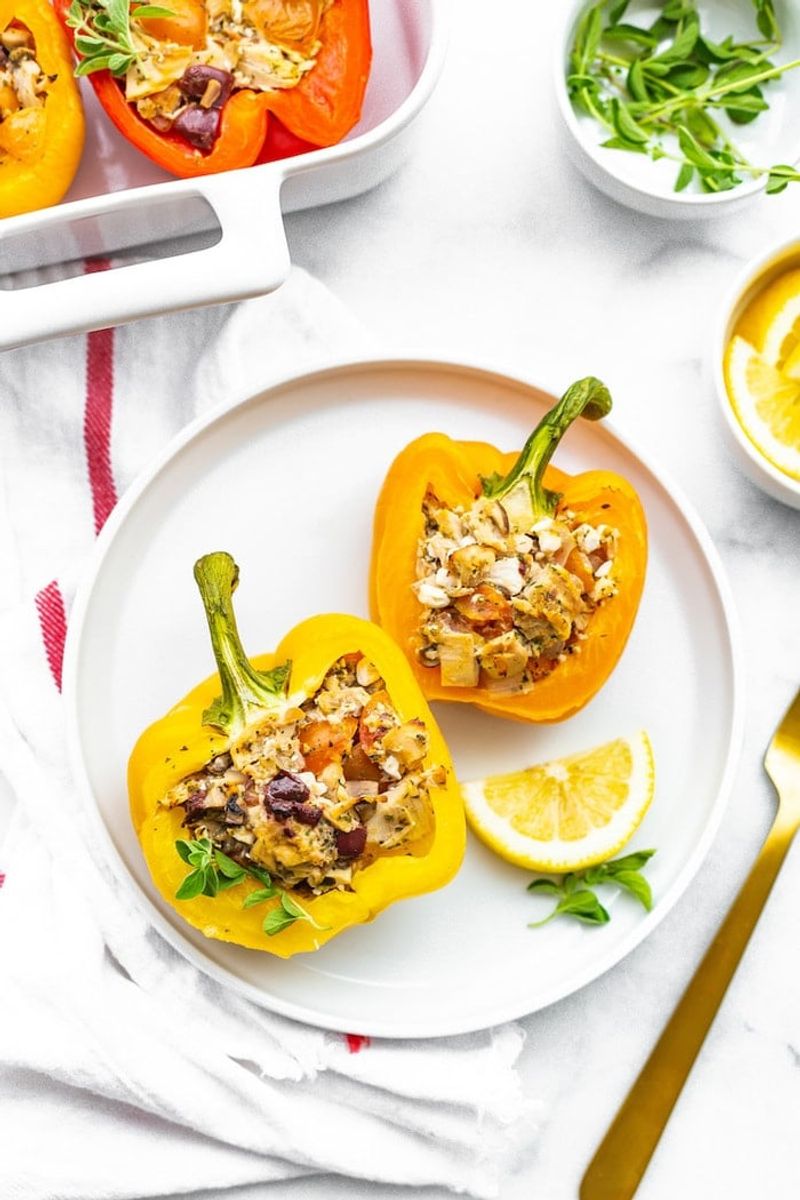 Turkish Style Tuna Stuffed Peppers