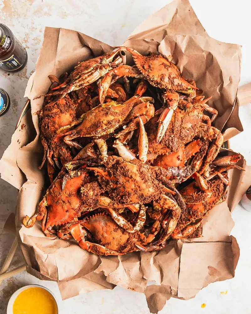 Steamed Whole Crab