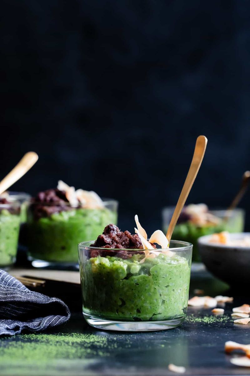 Matcha Rice Pudding