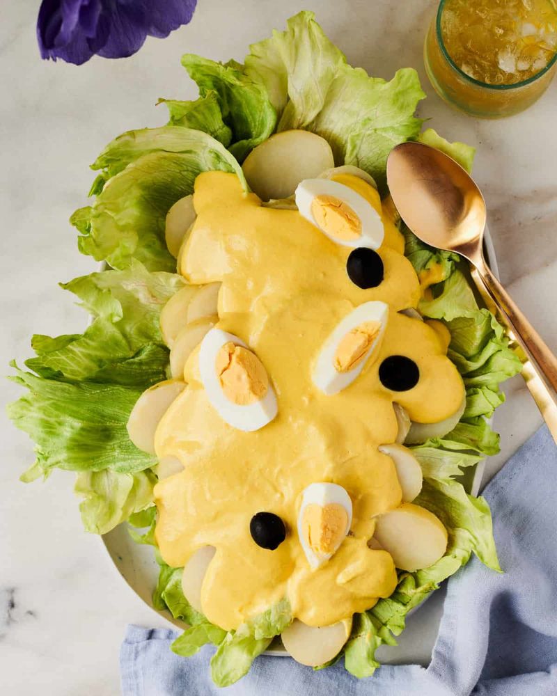 Peruvian Papa a la Huancaina (Potatoes in Cheese Sauce)