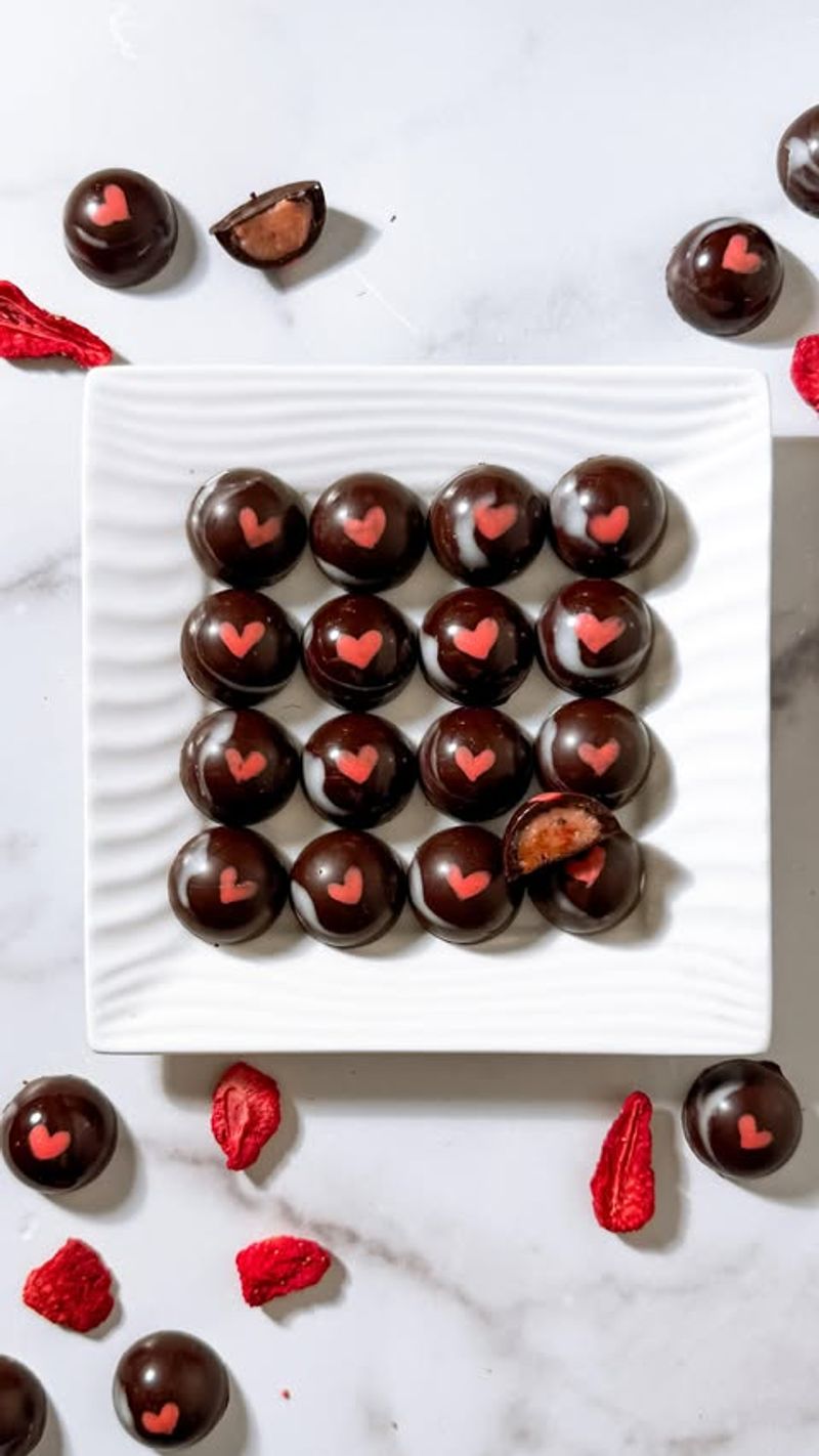 Chocolate-Covered Strawberry Bonbons