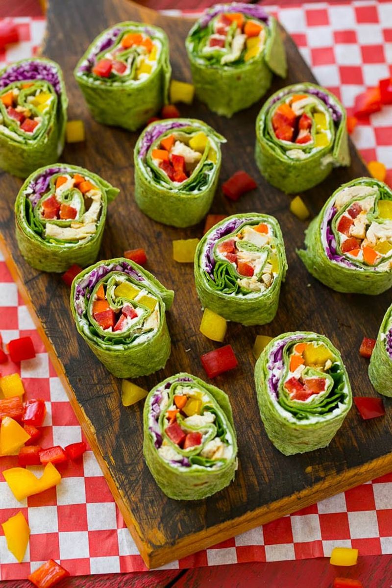 Garden Veggie Pinwheels