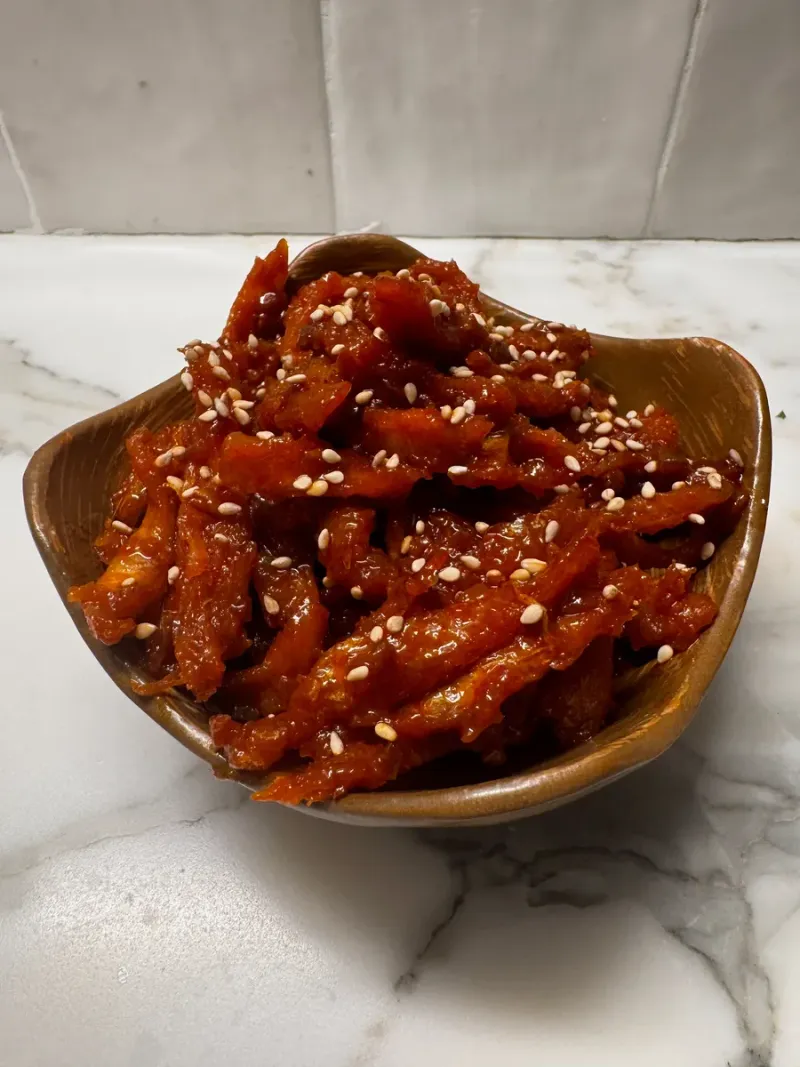 Spicy Korean Gochujang Nuggets with Barley Tea