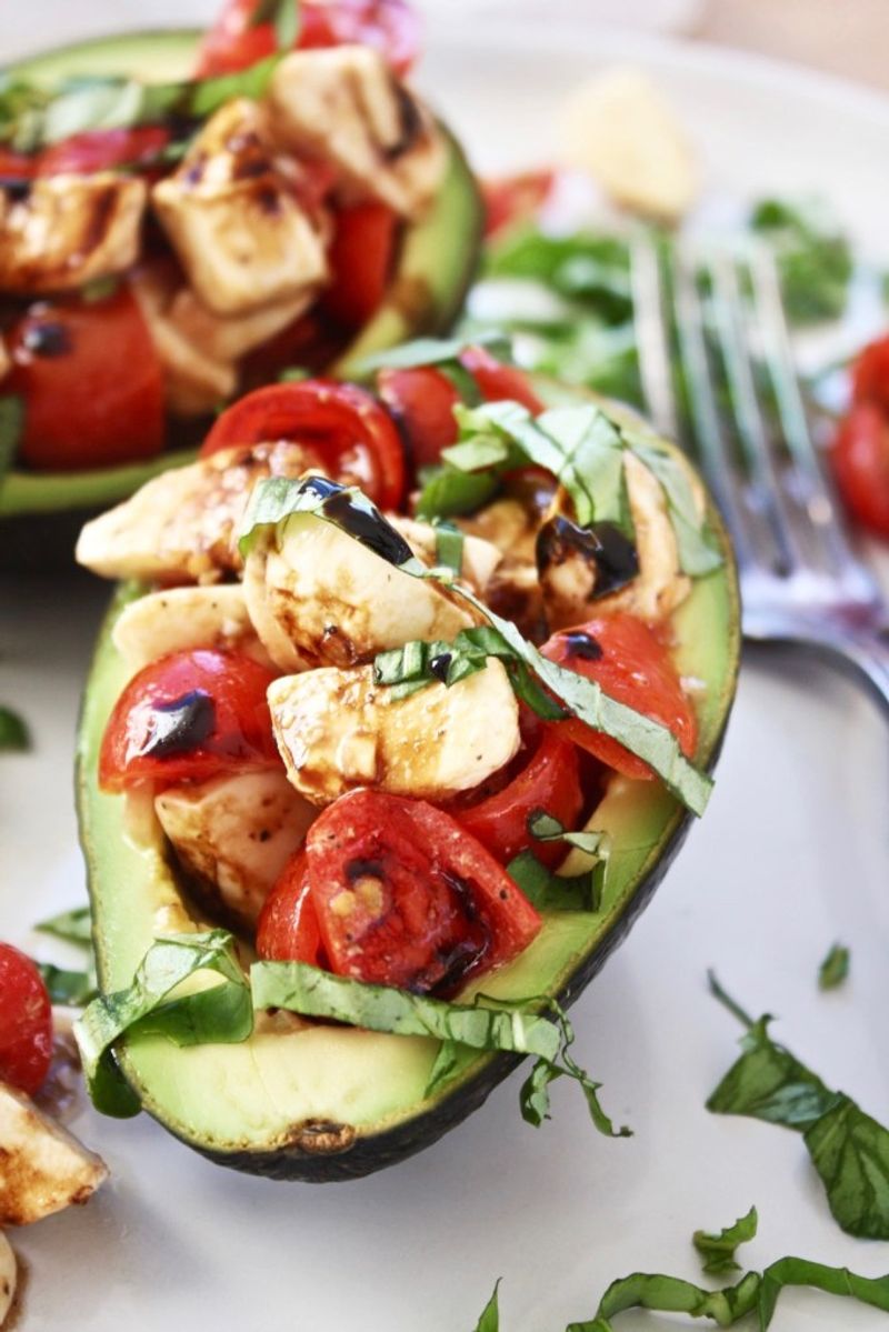Caprese Stuffed Avocados
