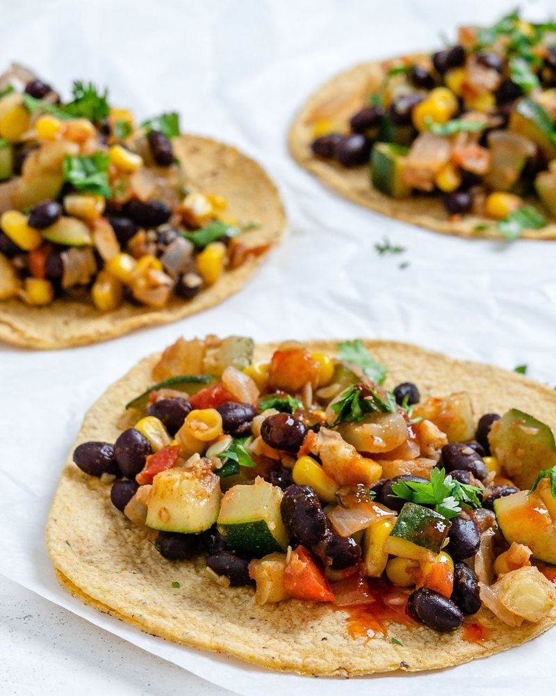 Charred Corn and Black Bean Tacos